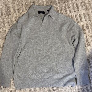 All Saints Gray Pullover Sweater